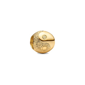 Mini Charm Yin & Yang effetto diamantato