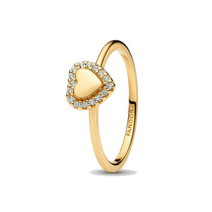 Anello Cuore e Pavè da incidere (Misura 50)