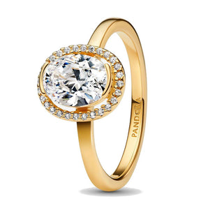 Anello Punto Luce Ovale (Misura 60)