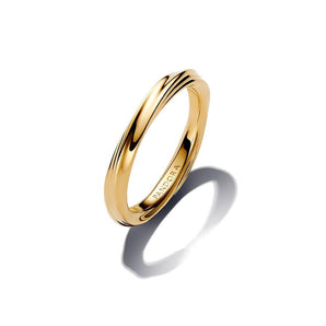 Anello Linea AvvolgentePlaccatura in Oro 14k(Misura 52)