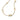 Collana Ovali Linea Sinuosa e Perla D'Acqua Dolce Coltivata
Placcatura in Oro 14k