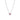 Collana Cuore in Rilievo Rosa