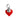 Charm cuore lucky rosso