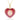 Pendente Idyllia Taglio misto, Cuore, Rosa, Placcato color oro