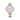 Orologio Crystalline Chic, bracciale di metallo, tono oro rosa, PVD oro rosa