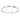 Bracciale Swarovski rigido Attract, bianco, placcato rodio