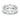 Anello Vittore Pear, bianco, placcato rodio (Misura 60)
