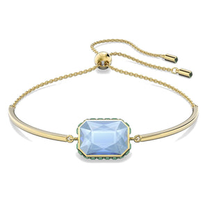Braccialetto Swarovski Orbita Cristallo taglio Ottagonale, Multicolore, Placcato color oro