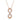 Pendente Swarovski Hyperbola Infinito, Bianco, Placcato color oro rosa