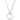 Pendente Constella, Taglio Round, Bianco, Placcato rodio