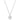 Pendente Dextera, Taglio Round, Sfera, Bianco, Placcato rodio