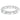 Bracciale Tennis Millenia Taglio ottagonale, Bianco, Placcato rodio