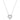 Pendente Ariana Grande x Swarovski Taglio misto, Cuore, Bianco, Placcato rodio