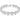 Bracciale Tennis Ariana Grande x Swarovski Taglio misto, Cuore, Bianco, Placcato rodio