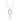 Pendente Mesmera Taglio Pear, Bianco, Placcato rodio