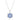 Pendente Magic Fiocco Di Neve, Blu, Placcato rodio