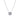 Sterling silver collier with clear cubic zirconia