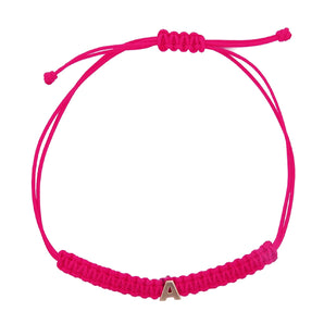 Bracciale Rue des Mille in tessuto lettera A