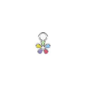 Pendente per orecchini a forma di fiore multicolor