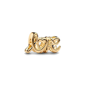Charm "Love"Placcatura in Oro 14k