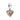 Charm pendente con cuore scintillante