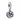 Charm Pandora pendente cielo e luna