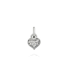 Mini charm cuore cristal