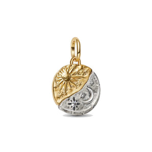 Medallion Talisman Sole e Luna "Ad Astra Per Aspera"
