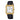 Orologio Casio con cassa dorata rettangolare cinturino pelle