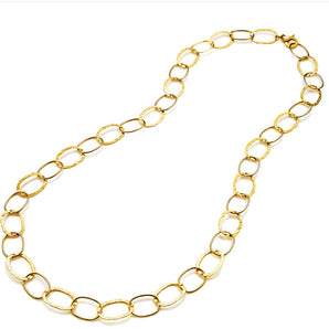 Collana maglia ovale alternata