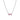 Collana Fiocco Luminoso Rosa