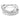 Anello Iperbola - Tagli Misti - Bianco - Swarovski (Misura 58)
