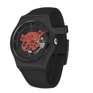 Orologio Swatch time to red big