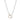 Collana in argento e moschettone a forma di cuore in oro rosa