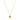 Collana in oro giallo con stella smaltata