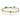 Bracciale in oro giallo capricorno in smalto verde e cordino in tessuto canvas