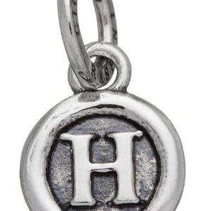 Charm Giovanni Raspini lettera a bottone "H"