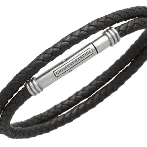 Collana, bracciale cuoio intrecciato Giovanni Raspini