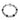 Bracciale Raspini in argento con dead neri