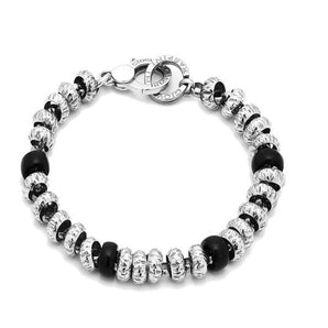 Bracciale Raspini in argento con dead neri