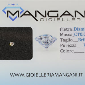 Diamante naturale blisterato 0,05 VS F