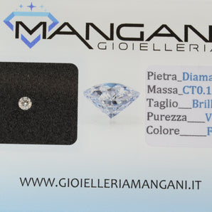 Diamante naturale blisterato 0,12 VS F