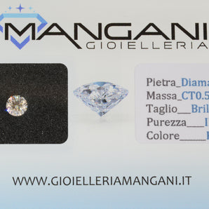 Diamante naturale blisterato 0,51 IF F certificato GIA