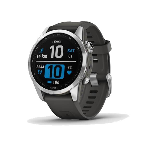 Orologio Garmin Fenix 7S  Standard Edition Silver con cinturino Graphite