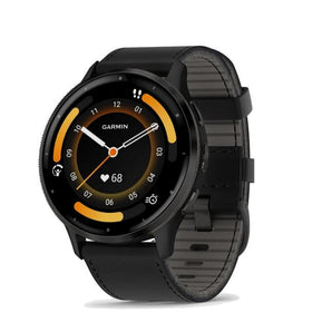 Orologio Garmin Venu 3 Black & Slate con cinturino in pelle