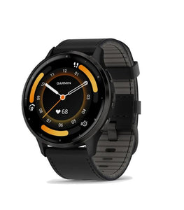 Orologio Garmin Venu 3 Black & Slate con cinturino in pelle