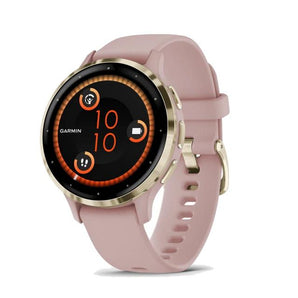 Orologio Garmin Venu 3S Dust Rose & Soft Gold con cinturino in silicone