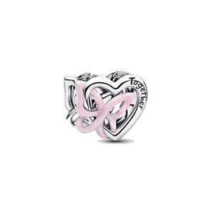 Charm Openwork Cuore e Farfalla