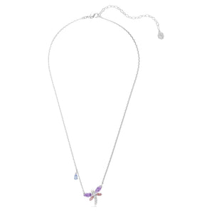 Pendente Ariana Grande x Swarovski Taglio misto, Libellula, Multicolore, Placcato rodio