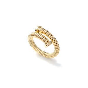 Anello Unoaerre chiodo dorato